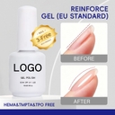 Anti-Cracking Reinforce Gel 3-Free HEMA TPO Free High Transparency for Weak Nails EU Compliant Salon Grade Wholesale Gel 15ml