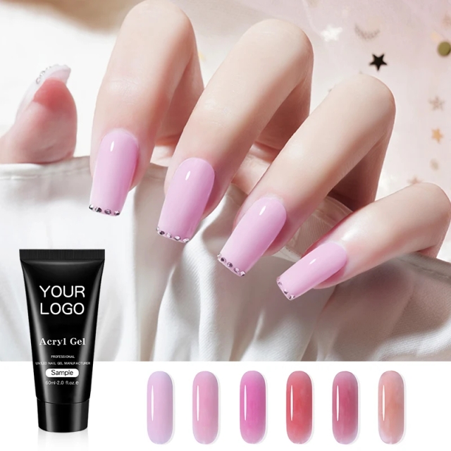 JOUS All-in-One Acrylic Gel for Professional Salon Nails with Strengthening Effect Soak Off Gel for Manicure & Nail Art Design