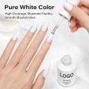 Pastel White Liquid UV Gel Nail Polish 15ml Soak Gel Polish UV Light Cure Long Lasting Nail Art DIY Manicure Home
