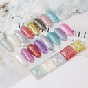 JOUS OEM Wholesale Holographic Diamond Glitter Gel Nail Polish with Mirror Flash Effect for Professional Nail Art & DIY Manicure