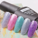 JOUS OEM Shining Glitter Gel Polish Private Label with Sparkling & Reflective Finish Soak Off Long Lasting Nail Art Gel Polish