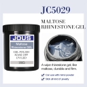 JOUS Maltose Texture Rhinestone Gel with Extra Strong Hold No Slip Thick Adhesive for 3D Nail Art Lasting 50 Days Non Yellowing