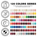 JOUS 120 Colors Gel Nail Polish Uv Varnish Nails Gels Kit Neon Resin Uv Glitter Gel Customizable Colorful Odorless Nail Polish