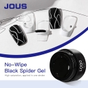 Professional No-Wipe Black Spider Gel for 3D Nail Art Line Drawing 60s Cured with High Elasticity & Strong Adhesion Easy to Use