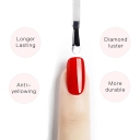 JOUs No Wipe Glass-Like Top Coat Gel Upgraded Formula for High Gloss Mirror Finish & Enhanced Hardness Anti-Scratch &Stain Proof