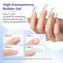 15ml Non-Toxic Eco-Friendly Natural Resin clear Nail Extension Gel SetTPO TMPTA Hema Free Hard Gel Nail  High Quality
