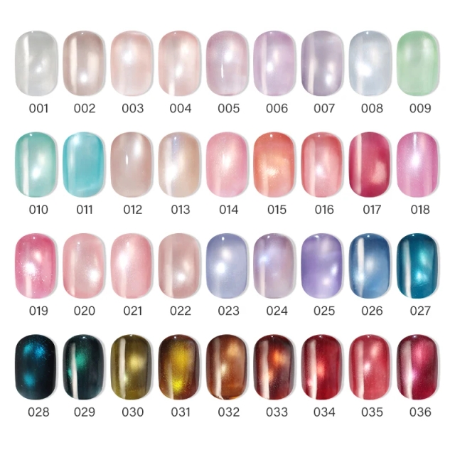 JOUS 36 Colors French Cat Eye Gel Polish TPO HEMA Free 15ml Shiny Glitter UV LED Nail Art DIY Non-Toxic