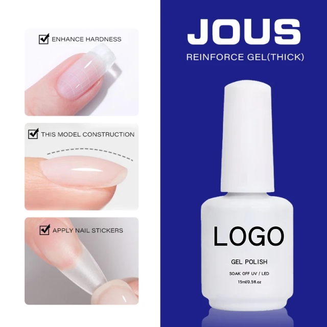 Wholesale Private Label Reinforce Gel High Hardness Functional Gel Thick Structure Soak Off Nail Gel for Salon Service
