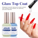 15ml Glass Top Coat diamond Shine Top Coat No Wipe Soak off Super Shiny Top Coat Gel Non-Toxic HEMA Free Non Stick Nail Gel