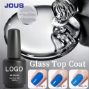 Custom Logo Base Coat Top Coat 15ML Base and Top Coat Resin Gel Polish Ultra Gloss UV LED Soak off Nail Polish Kit