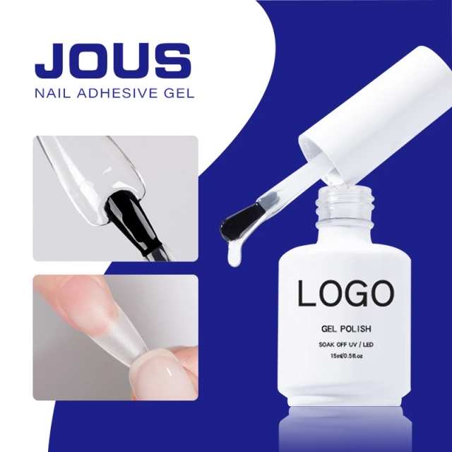 Wholesale Private Label Nail Adhesive Gel Strong Bonding Nail Tip Glue UV LED Curing Press on Nail Adhesive for Beauty Salons