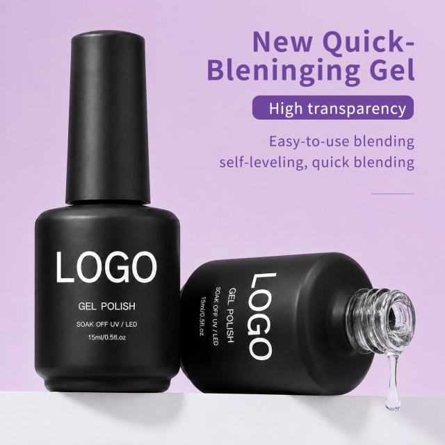 High Transparency Blending Gel Nail Art Blooming Effect Quick Blending Soak Off UV LED Cured 15ml Wholesale Salon Supplies