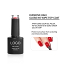 JOUS No Wipe Glass Top Coat with Mirror Shine & High Hardness Super Durable Scratch Water Oil Resistant for Nail Protection