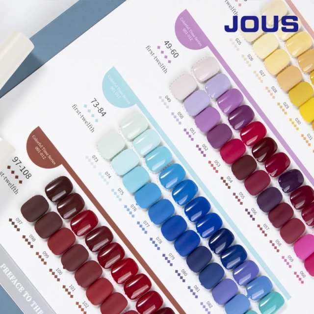 JOUS Wholesale DIY Use French Style 3D Gel Polish Set 120 Colors Eco-Friendly Vegan Long Lasting Custom Logo Salon