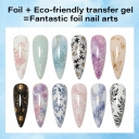 Hema/Tpo/HPMA Free Transfer Gel 15ml Eco-friendly Long-lasting Nail Art Foil Glue Transfer Gel for Nails Glue Art Stickers
