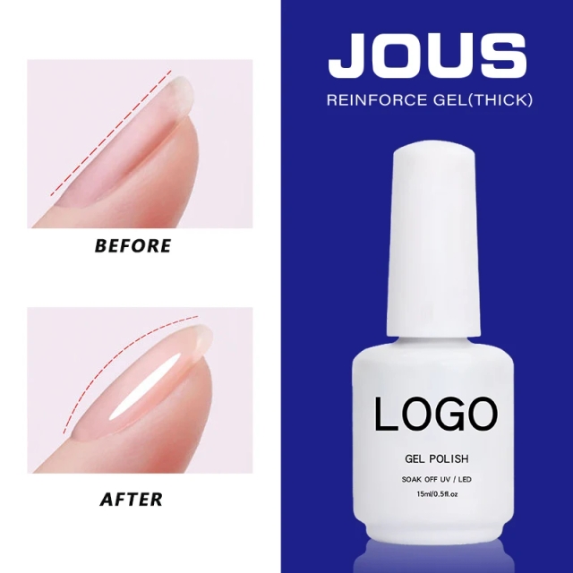 Hema Free Bulk Reinforce Gel Base Extra Thick Strengthening Gel Long Lasting UV LED Base Gel for Professional Beauty Shops