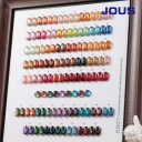 JOUS Professional 56-Color French Water Base Cat Eye Non-Toxic Gel Polish Set OEM Customized Bulk Designer Nail Polish Bottle