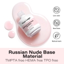 Natural Nude Base Custom Russian Nude Base Gel HEMA Free TPO Free Milky Translucent Soak Off UV LED Private Label Salon