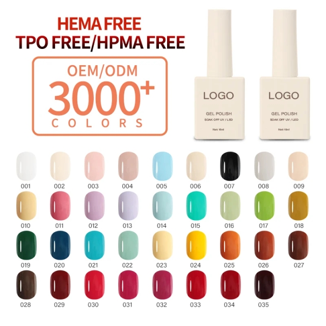 JOUS 35 Colors UV Nail Gel Kit 2026 NEW HEMA FREE Esmaltes Fashion Colors Factory Price Full Cover Gel Nail Polish Set