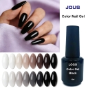 JOUS OEM Pure Black Color Gel with High Pigmentation & Easy Flow for Nail Art Base Acrylic Poly Gel Designs and Salon Manicure