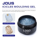 JOUS Professional 30s Cure Icicles Molding Gel for Water Ripple & 3D Nail Art with No-Streak Non-Run & Wash-Free Solid Formula