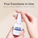 5 in 1 One Step Gel Wholesale Nail Supplies Custom Logo 15 ml Vegan Create Your Own Brand One Step UV Nail Gel Polish