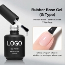 Clear Rubber Base Gel Polish Wholesale Jelly Rubber Base 1kg 15g Long Lasting Non-toxic Natural Resin Uv Gel Base Coat Top Coat