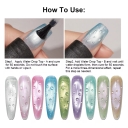 3D Water Drop Top Coat Effect 2 Pack Gel Polish Set Box TPO/Hema/TMPTA Free Customizable No Wipe Top Water Drops Gel Nail Polish