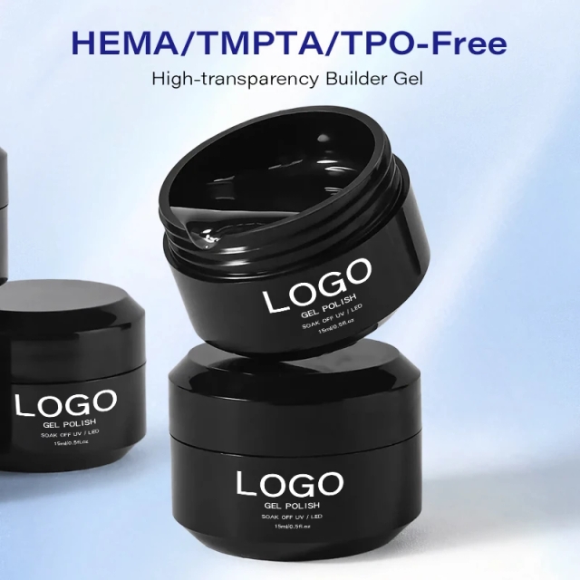 Custom Builder Gel Tpo Free Hema Free TMPTA Free Non Stick Hand Extension Nail Gel No Wipe Builder Gel for Nails No Burn 1kg