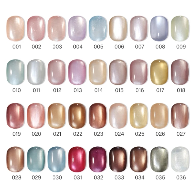 LOGO 36colors Moonlight Cat Eye UV Gel Polish Collection Nail Art Salon Support ODM/OEM Free Private Brand Custom Design Bottle