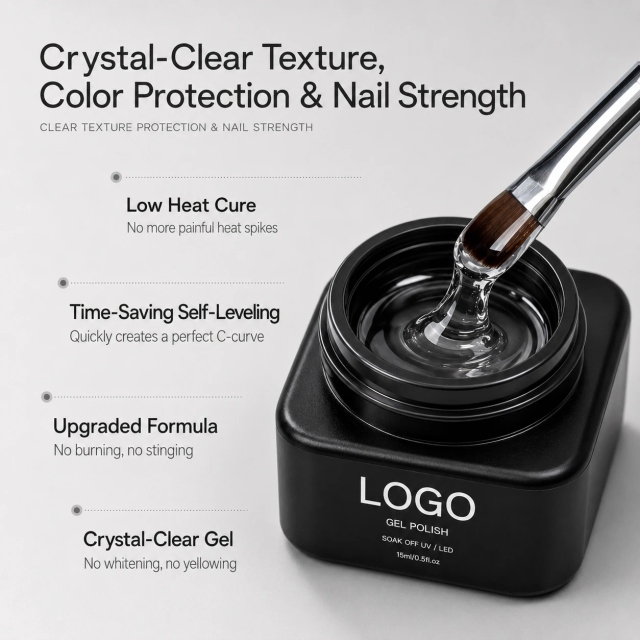 Custom Multifunctional Building Self-Leveling Gel Low Heat No Yellow Non-irritating Hard  Empty Jar Soft