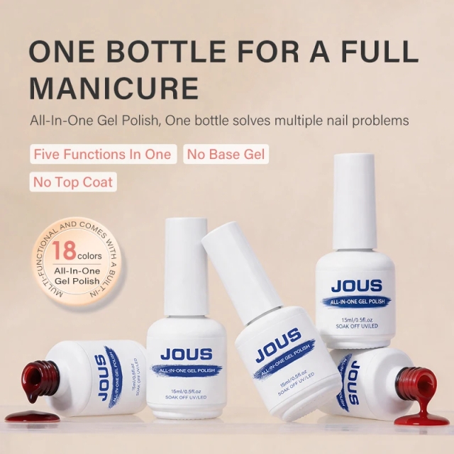 One Step Gel Nail Polish Brands Best With Chrome Base Top Nail Art at Home Starter Manicure Vegan Gel Polish With Logo