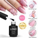 OEM Custom Private Label Adhesive Hema Free Tips Nails Soft Gel Professional TMPTA HEMA TOP Free Clear Non Stick Hand Nail Gel