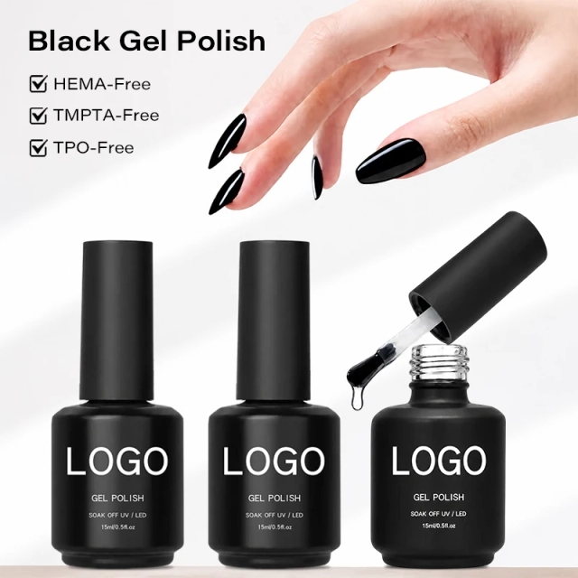 JOUS Dark Brown HEMA & TPO &TMPTA Free UV Gel Polish 15ml Glossy Finish Soak UV/LED Nail Art Manicure Salon Quality for Women
