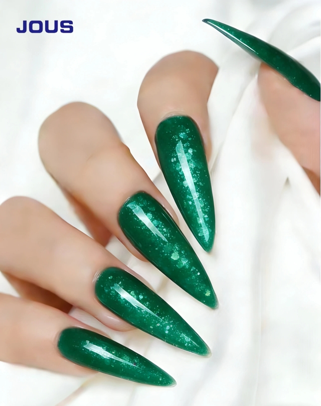 JOUS Vibrant Glitter Gel Polish with Visible Sparkling Starry Sky Effect for Nails Soak Off Dazzling Shine Salon & DIY Nail Art