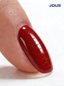 Vibrant Red Cracked Effect Gel Polish for Nail Art Buildable Layering for Dramatic Texture for Punk Grunge &Artistic Nail Design