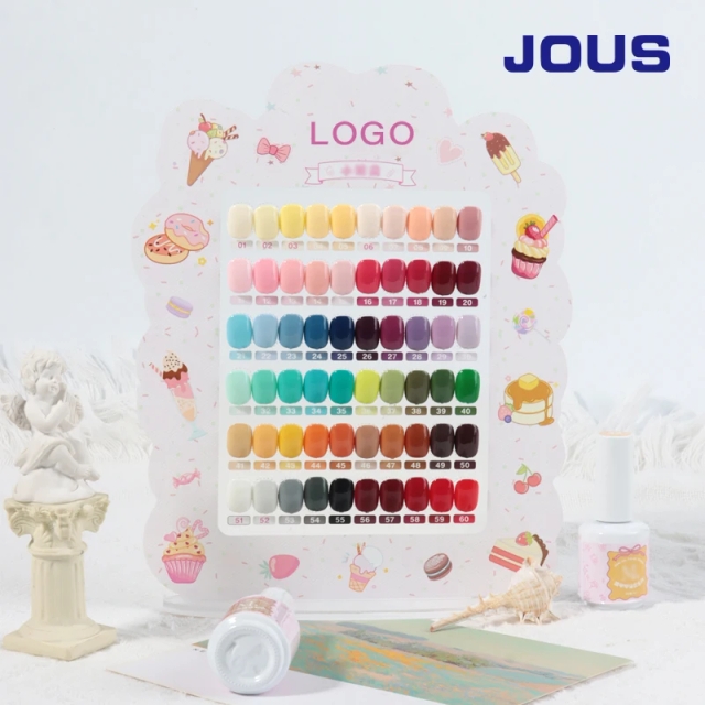 JOUS French Style 60 Colors UV Gel Nail Polish Set Professional Nail Art Supplies Non-Toxic Vegan Soak off