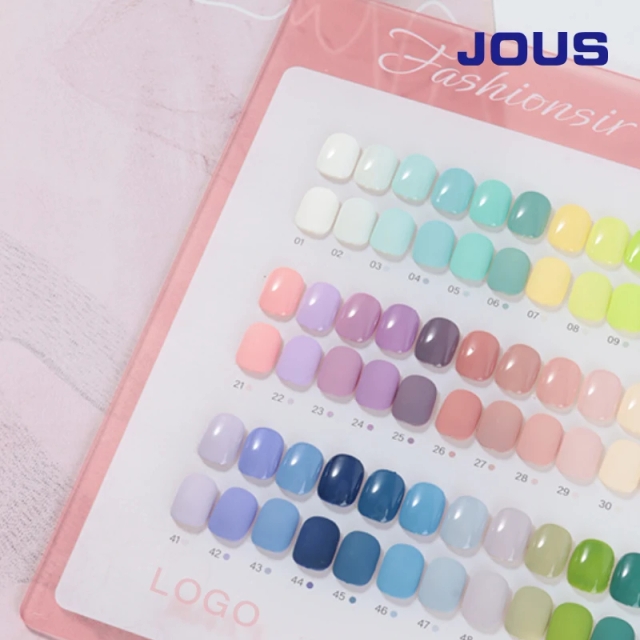 JOUS Custom 60-Colour Collection Professional Nail Gel Polish Hema Free 15ml Very Good UV Private Label French Wholesale Set