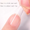 High Viscosity Nail Tip Adhesive Gel for Acrylic & Gel Extensions with Strong Bond LED Cured in 60s Odorless & Non-Yellowing