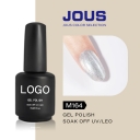 JOUS Crystal Holographic Cat Eye Gel Polish with Magnetic Moonlight Shifting Effect High Gloss Smooth Finish for Nail Art Design
