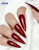 JOUS Vibrant Glitter Gel Polish with High Density Sparkle & Dazzling Starry Night Effect for Professional Nail Art and Salon Use