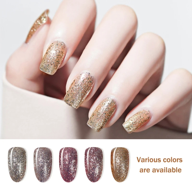 JOUS Wholesale Supplies Professional Mirror Diamond Gel Polish with 3D Sparkle and High Reflection for Party Nail Art