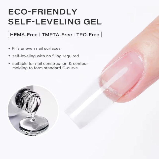 3-Free Self-Leveling Builder Gel No Filing Contour Molding Anti-Yellowing Soak Off UV LED Cured OEM ODM Wholesale Salon Supplies