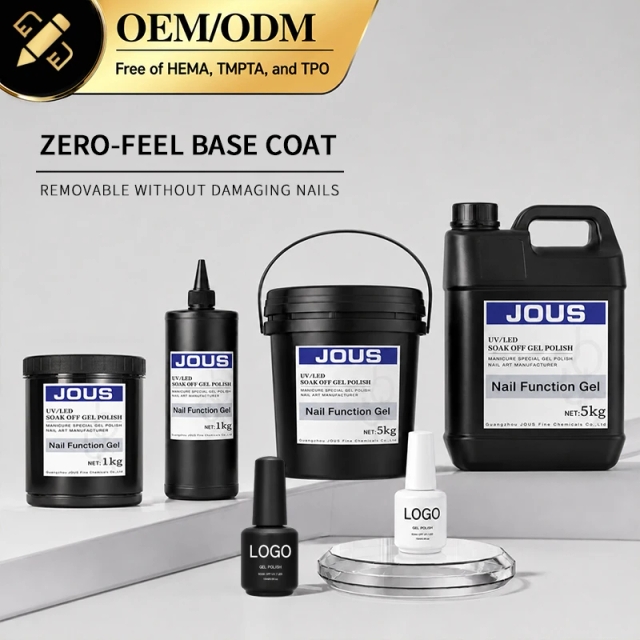 Bare-feel Base Coat HEMA Free TPO Free Hypoallergenic Moderate Consistency No Bubbles Clear UV LED Gel Polish for Professional