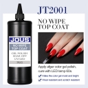JOUS Glossy No Wipe Diamond Top Coat for Nail Color Protection with High Transparency Scratch Resistant Finish 60s LED Cure