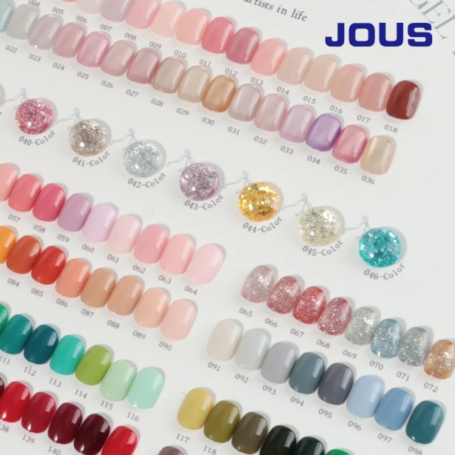JOUS New 150 Color Fluorescent Pearlescent Nail Gel Polish Matte/glossy UV/LED Gel Nail Polish for Professional Salon Use