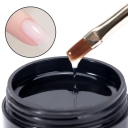 JOUS Viscosity Transparent Rubber Base Coat Gel Tough & Flexible Nail Foundation for Soft Fragile & Layered Nails 60s LED Cure