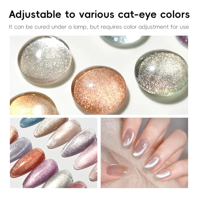 High Transparency Cat's Eye Base HEMA Free TPO Free TMPTA Free High Gloss Silky Smooth Long Lasting UV Gel for Salon