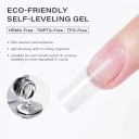 Non-yellowing No Filing Needed Streak Bubble-free Self Leveling Gel Nails Hema and Top Free Fast Leveling Building Gel De Unas