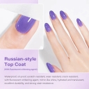 OEM High Hardness Strong Stain Resistance Crack-resistant Russian-style Top Coat Gel Polish Super Shiny diamond Gel Top Coat Gel